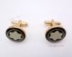 AAA Copy Montblanc Gold and Black CuffLinks - Classic Collection (2)_th.jpg